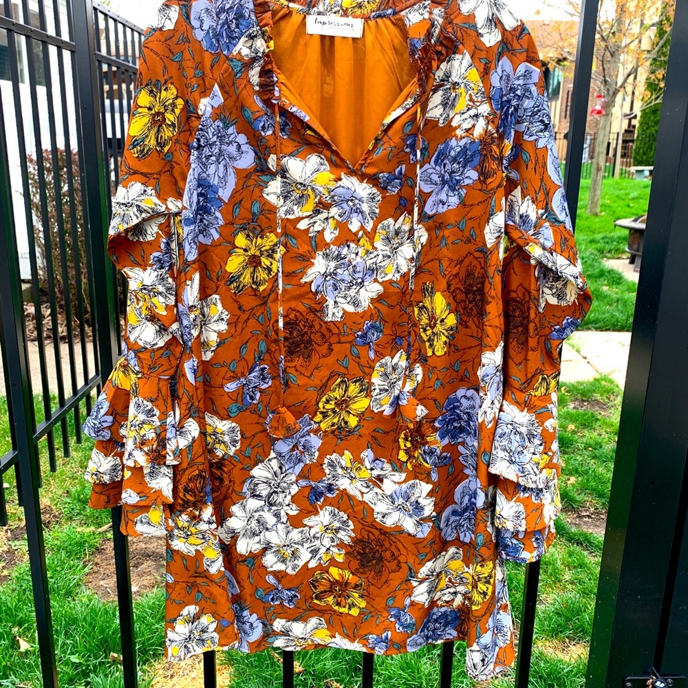 Floral Long Sleeve Dress